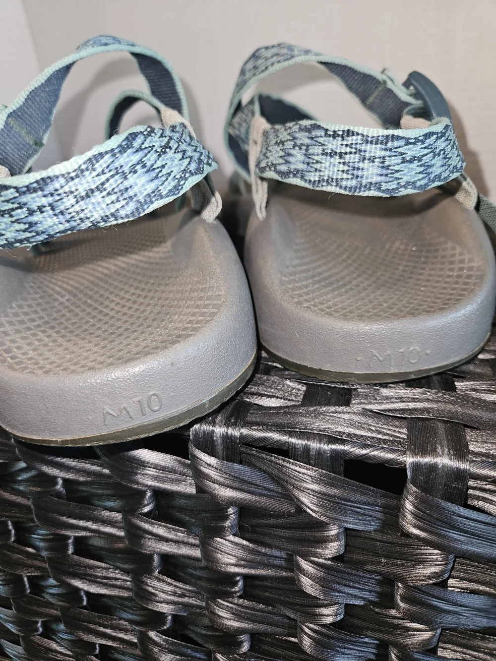 Chaco Men's Teal & Gray Strappy Outdoor Sandals